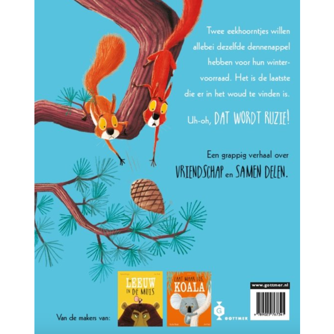 Twee vechtende eekhoorntjes