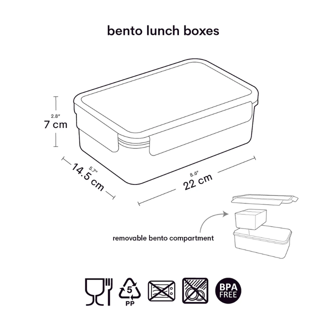 ALLC Bento lunchbox Bloementuin