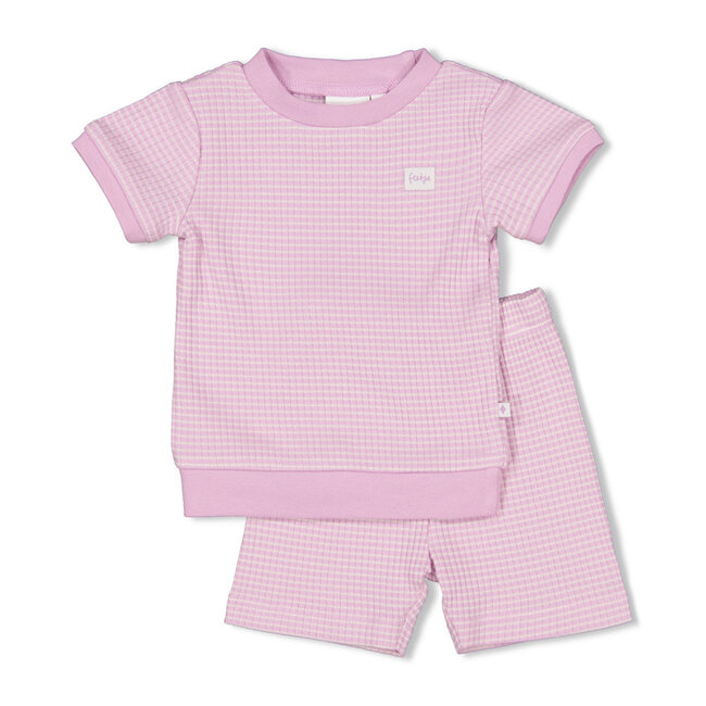 Feetje Shortama wafel - Summer Special lila