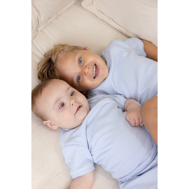 Feetje Shortama wafel - Summer Special babyblue