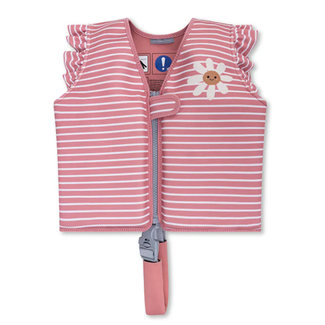 Swim Essentials Swim Essentials Zwemvest Daisy flower rood wit 1-2 jaar