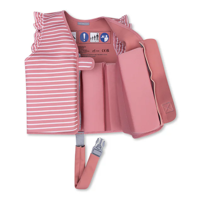 Swim Essentials Zwemvest Daisy flower rood wit 2-3 jaar