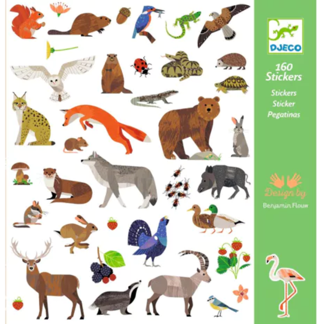 Djeco dj09285 Stickers Fauna