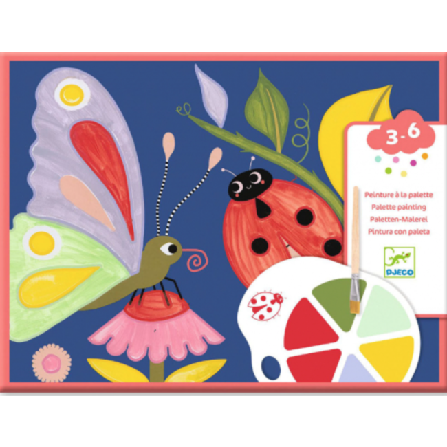 Djeco dj09134 Verfset met palet Creepy Crawlies
