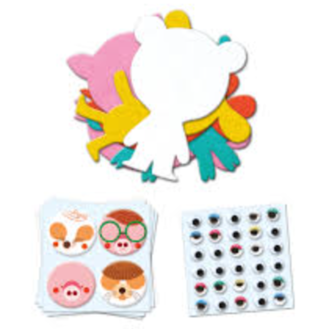 dj09050 Knutselset stickers Dieren