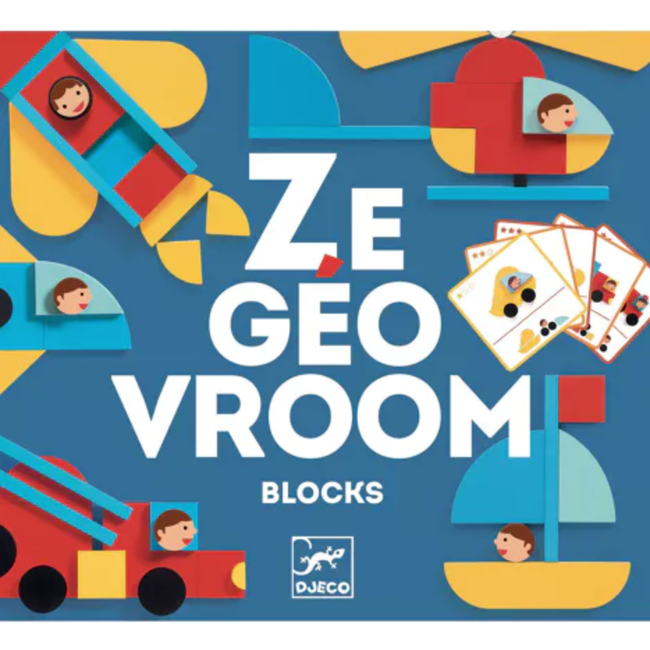 Djeco dj06436 Houten spel Ze Geo Vroom
