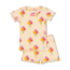 Feetje shortama Isa Icecream - Premium Summerwear perzik