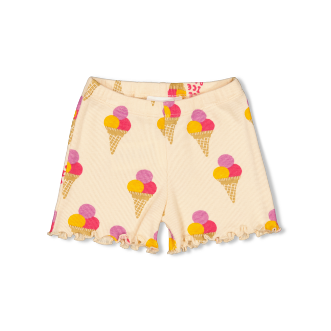 Feetje shortama Isa Icecream - Premium Summerwear perzik