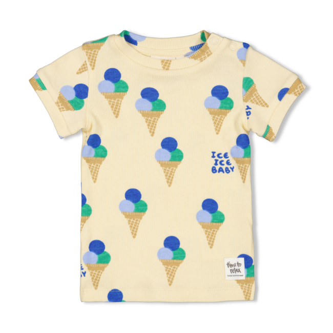 Feetje shortama Gino Gelato - Premium Summerwear geel/blauw