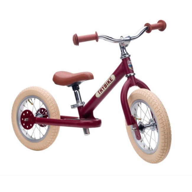 Trybike steel loopfiets Mat rood