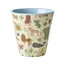 Beker Middelgroot - Blauw - Sweet Jungle Print