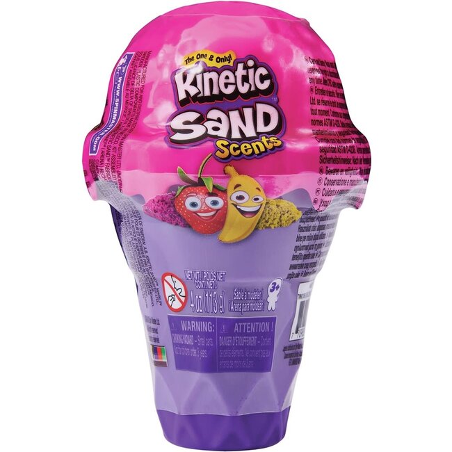 Kinetic Sand - Ijshoorntjeshouder Met Speelzand Roze/Geel