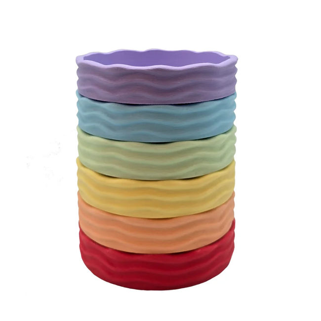 Grennn 'Wave' pastelbakjes set