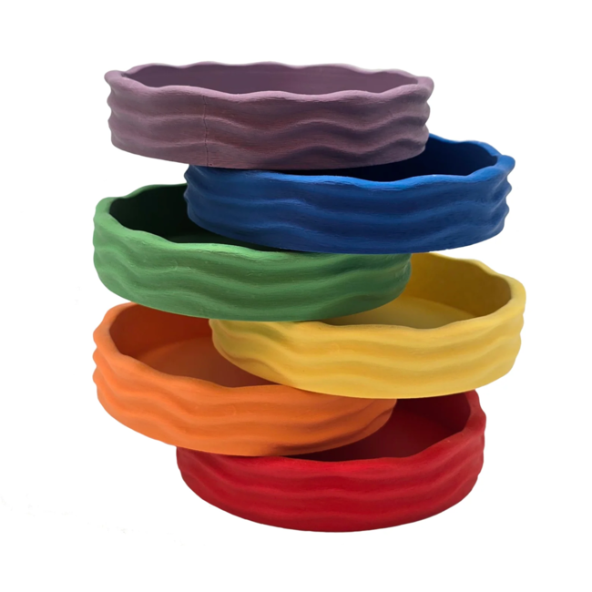 Grennn 'Wave' regenboogbakjes set