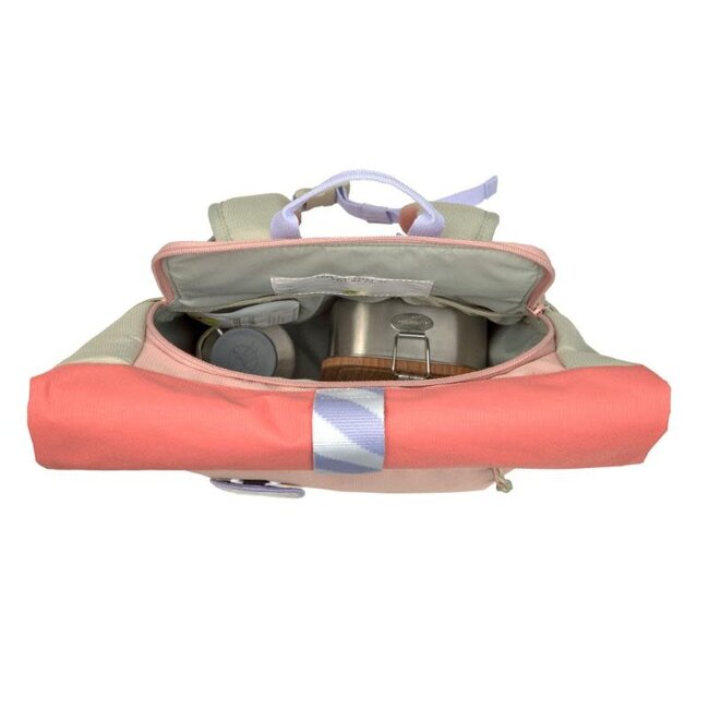 Lassig Medium Rolltop backpack Sunny Explorer Roze/Pink