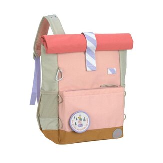 Lassig Lassig Medium Rolltop backpack Sunny Explorer Roze/Pink