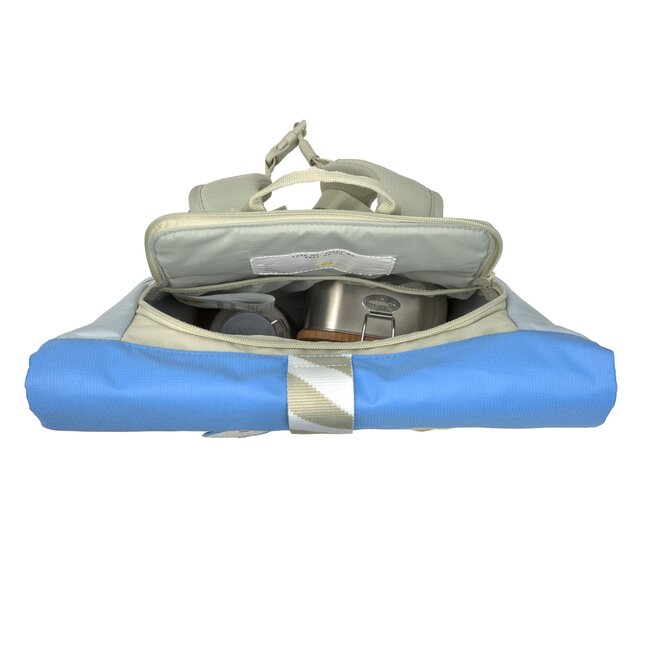 Lassig Medium Rolltop backpack Sunny Explorer Green/Blue