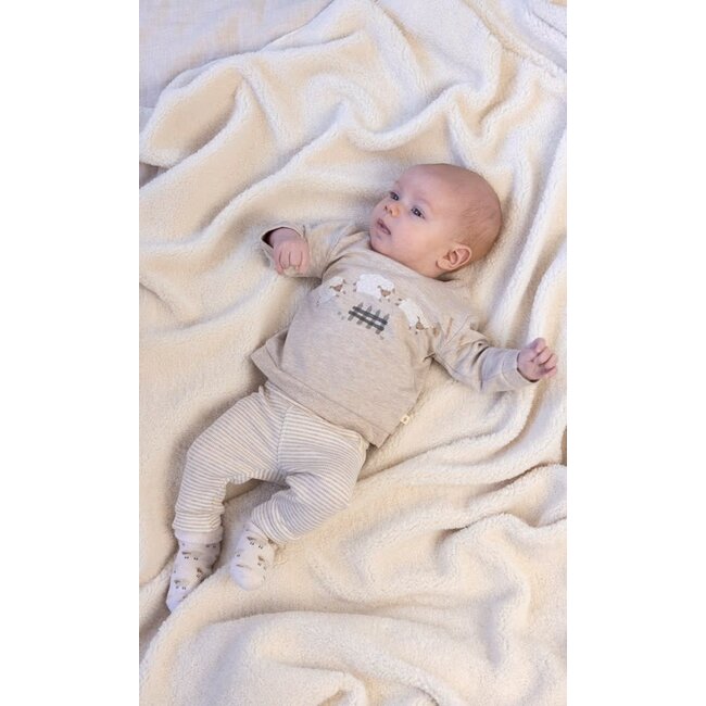 Feetje sweater - Sleepy Sheepy taupe melange