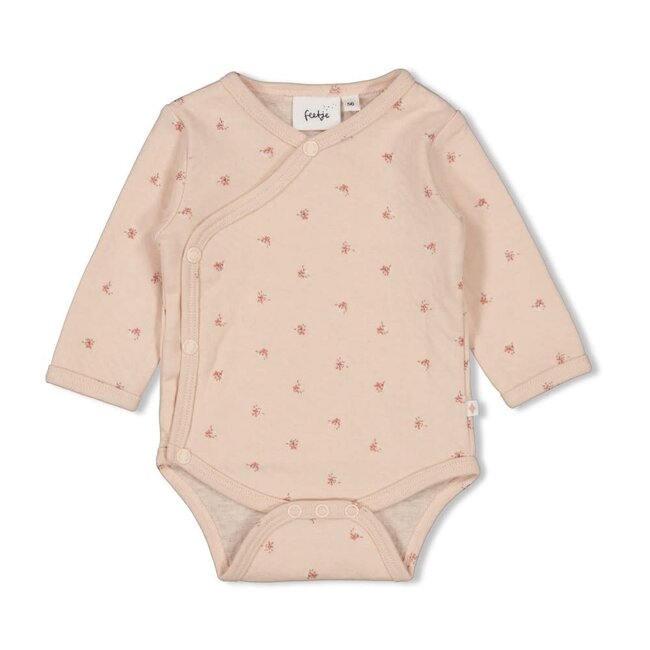 Feetje romper aop - Morning Sun l.roze