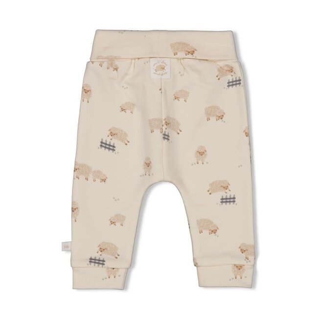 Feetje broek aop- Sleepy Sheepy creme
