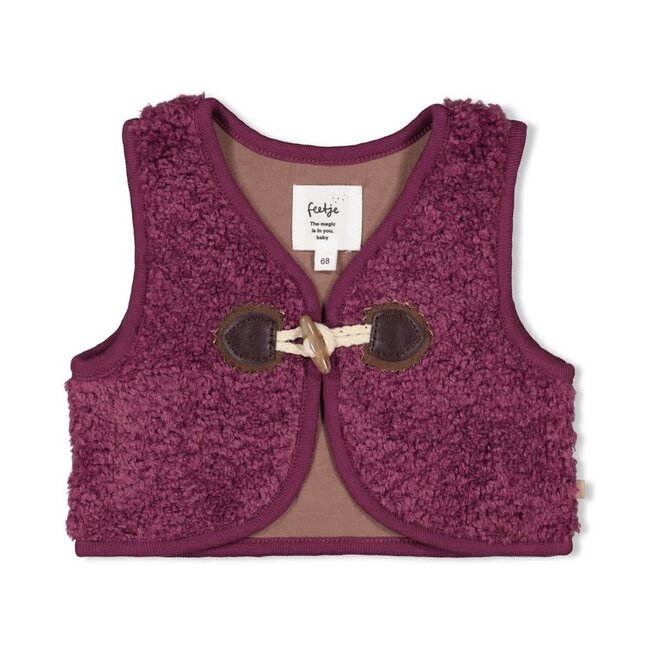 Feetje teddy gilet - Better Together lila