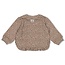 Feetje sweater AOP - Better Together taupe melange
