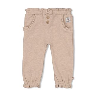 Feetje Feetje broek ruches - Better Together taupe melange