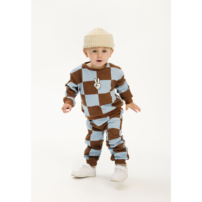 Sweatshirt Paulie toffee check