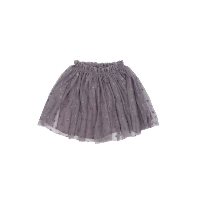 Skirt Poppy gray ridge aop