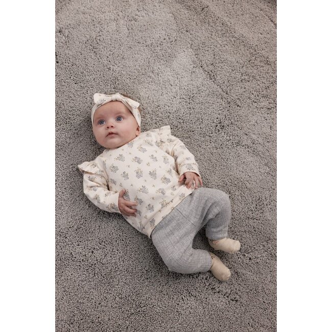 Legging ajour rib - Fields of Green grijs melange