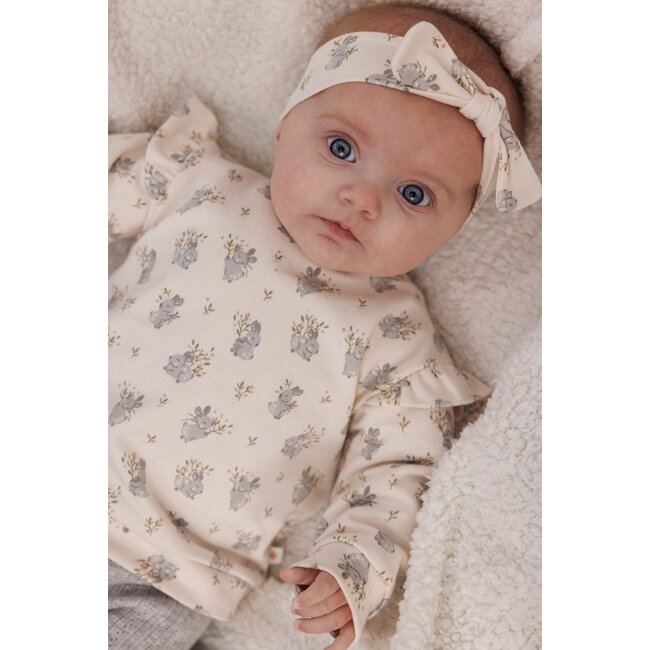 Legging ajour rib - Fields of Green grijs melange