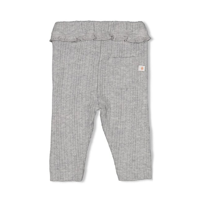 Legging ajour rib - Fields of Green grijs melange