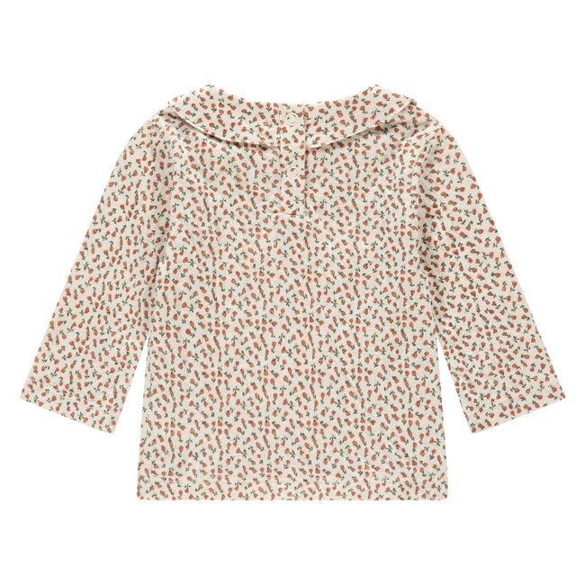 Babyface a tiny storie longsleeve bloem met kraag snow