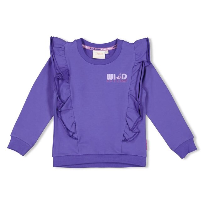 Jubel sweater ruches - Wild Soul  lavendel