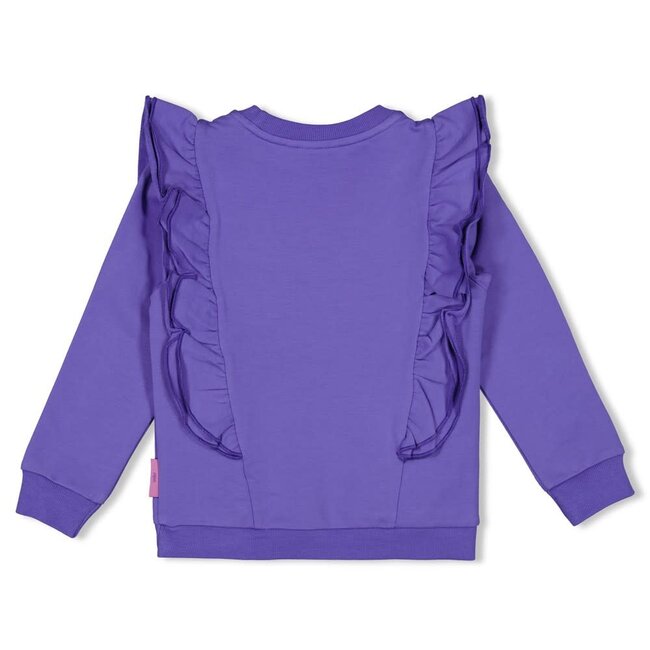 Jubel sweater ruches - Wild Soul  lavendel