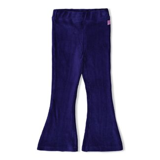 Jubel Jubel flared broek velours rib - Wild Soul  indigo