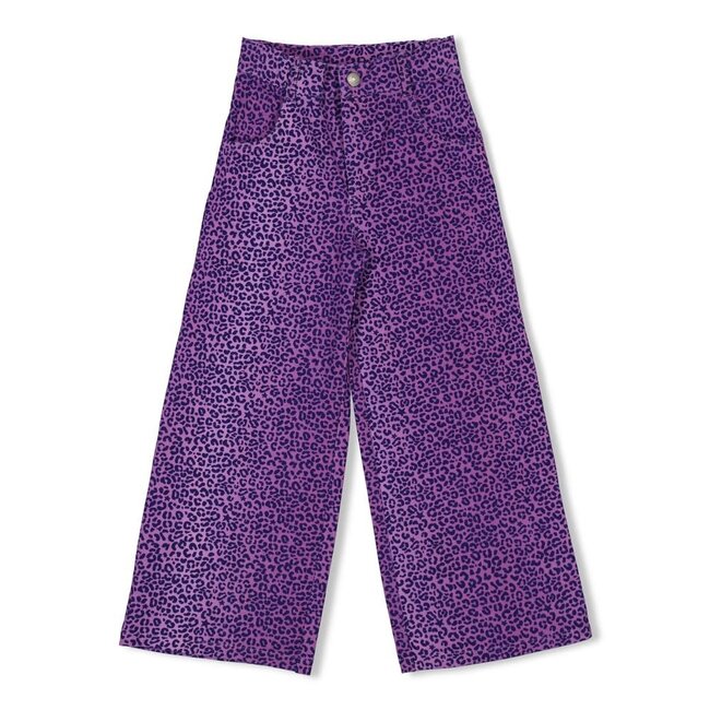 Jubel flared broek aop- Wild Soul  l.lila