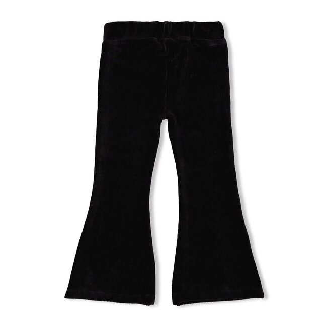 Flared broek velours rib - Shine Bright  antraciet