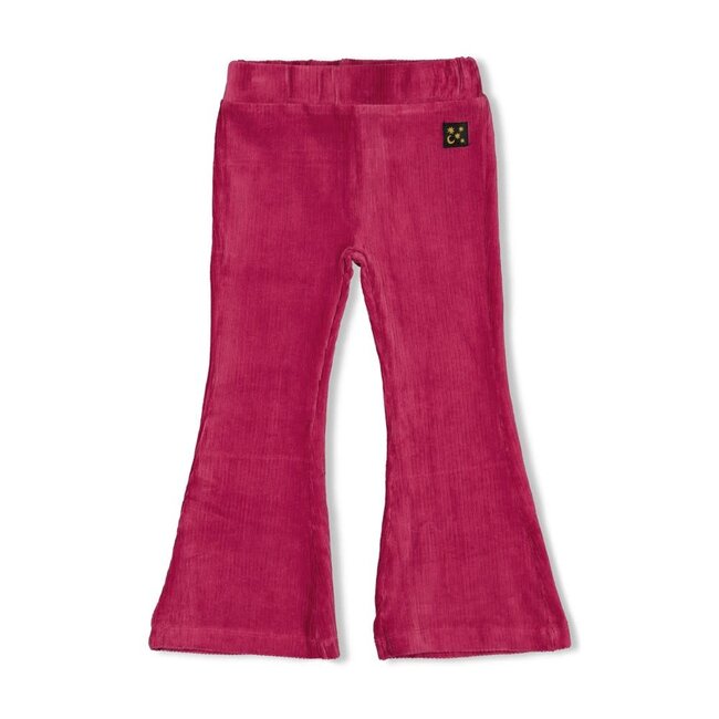 Flared broek velours rib - Shine Bright  violet