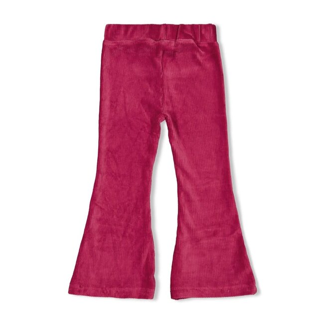 Flared broek velours rib - Shine Bright  violet