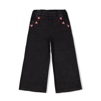 Jubel Culotte denim look - Queen Of Hearts  antraciet