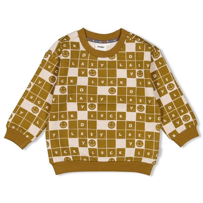Sturdy sweater aop - Couch Club  olijf