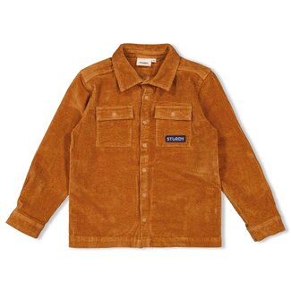 Sturdy Overhemd corduroy - Waves and Whales  hazelnoot