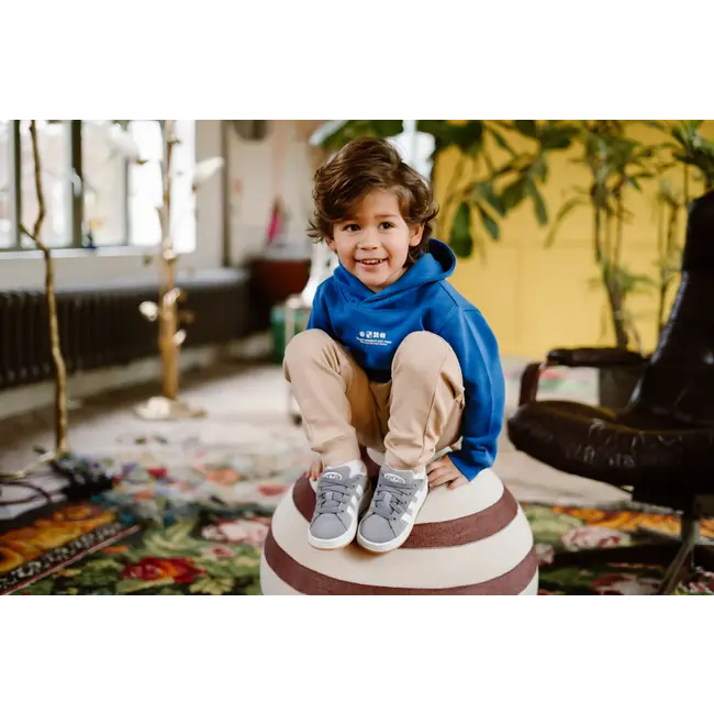 Daily7 hoodie backprint dusty kobalt