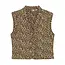 Daily7 padded animal gilet latte sand
