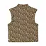 Daily7 padded animal gilet latte sand