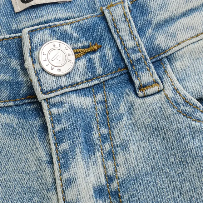 Daily7 jeans 2500 mom fit heart pocket medium denim