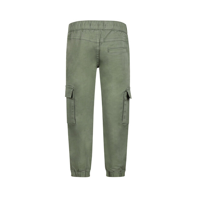 Trousers loose fit cargo green
