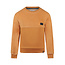 Sweater with crewneck camel