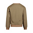 Sweater dropped shoulder with crewneck dark sand